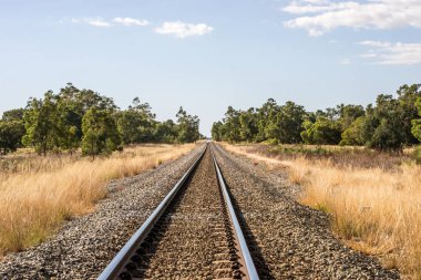 Bir parça demiryolu Perth çevresinde peyzaj