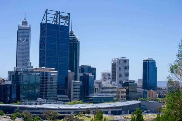 Paisaje Urbano Perth Día Soleado —  Fotos de Stock