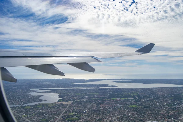 Perth Landscape of the city from the plane