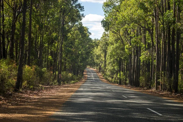 Landschaft Einer Einsamen Straße Bei Mundaring — Stockfoto