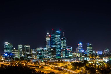 Perth Nightscape şehir