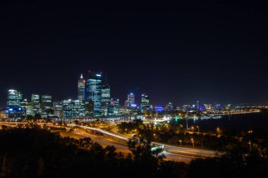 Perth Nightscape şehir
