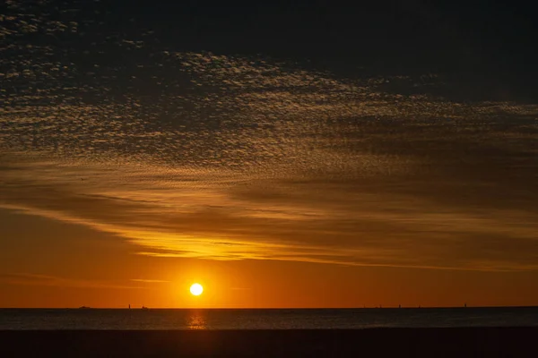 Sonnenuntergangslandschaft Eines Strandes Perth Fremantle — Stockfoto