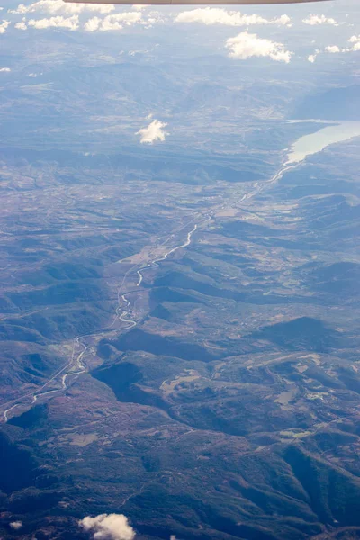 Landscape Plane Aragon Sky — Stock Photo, Image