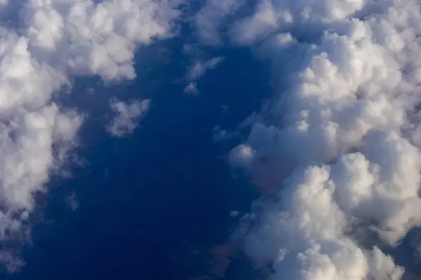 Nubes Cielo Desde Avión — Foto de Stock