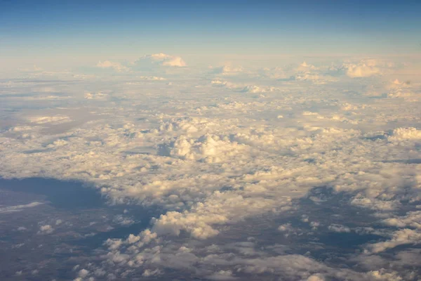 Nubes Cielo Desde Avión — Foto de Stock