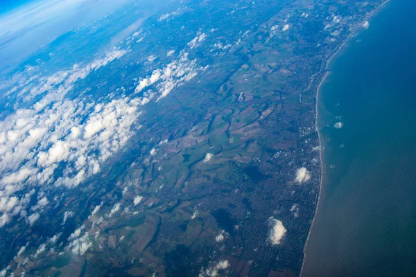 Planeta Terra Inglaterra Avião — Fotografia de Stock