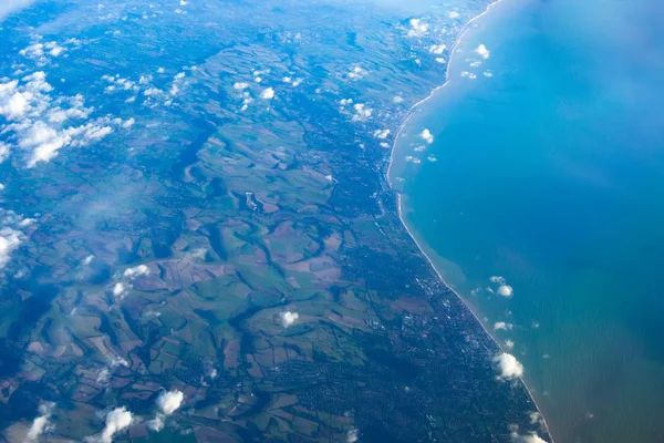 Planet earth England from the plane