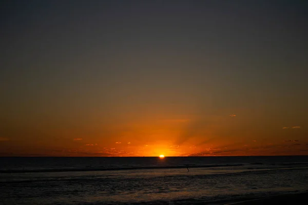 Sunset Beach Orange Colors — Stock Photo, Image