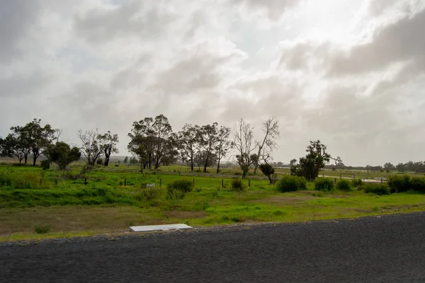 Landschaft Von Perth Umgebung Outback Grüne Natur Bewölkt Tag — Stockfoto