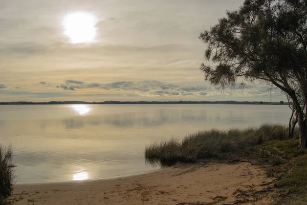 Táj Bunbury Australind Naplementekor — Stock Fotó