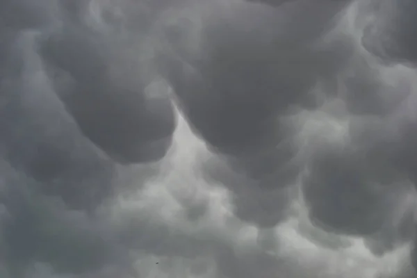 Mammatus clouds after the storm in Australia dettail of sky