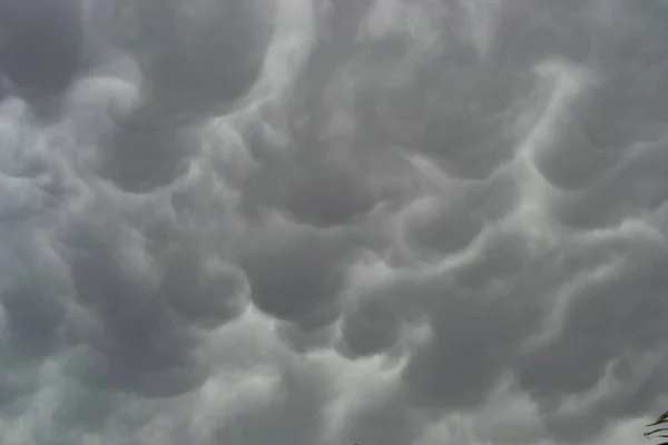 Mammatus clouds after the storm in Australia dettail of sky