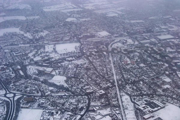 Snow Landscape View Plane — Stock Photo, Image