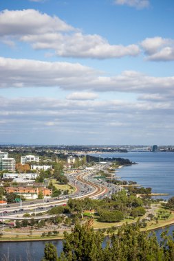 Kings parkgüneye bakan Perth Manzara