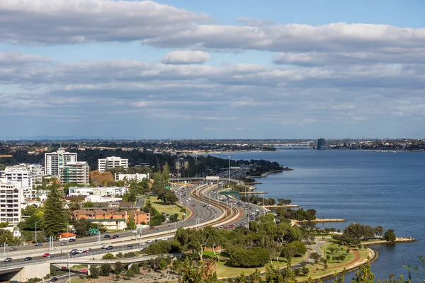 Paisaje Perth Mirando Hacia Sur Desde Parque Kings — Foto de Stock