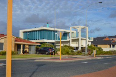 Avustralya'nın güzel mimarisi plaja yakın