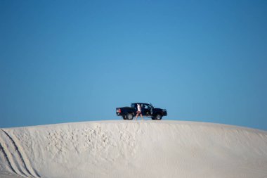 Dunes üzerinde sürme Lancelin araba Manzara