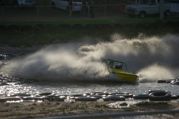 Speed Boat Racing Hoge Snelheid — Stockfoto