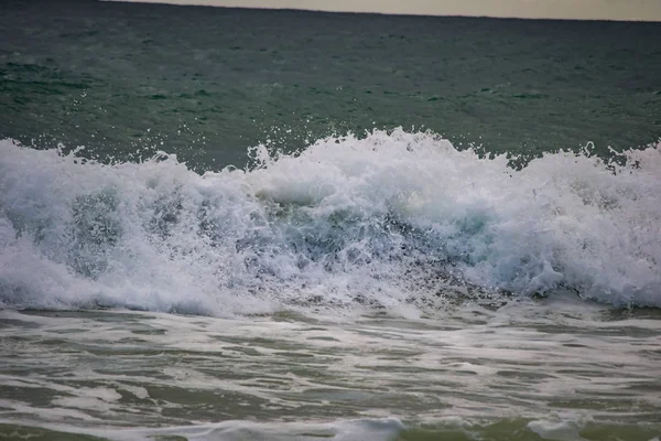 Strandlandschaft Norden Perths Einem Windigen Tag Voller Wellen Wasser — Stockfoto
