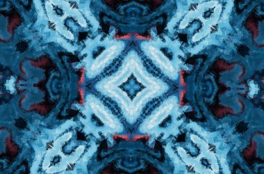 Kış fantezi arka plan. Sürekli değişen geometrik süsleme. Dekoratif poligonal Mozaik Desen.