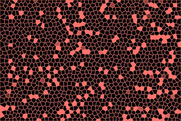 Coral Vivo Cor Ano 2019 Textura Mosaico Abstrato Células Corais — Fotografia de Stock