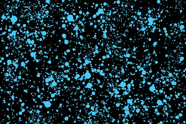ネオン ブルー ペイント ラウンド ランダムは 黒い背景にはね Web デザイン Web サイト — ストック写真