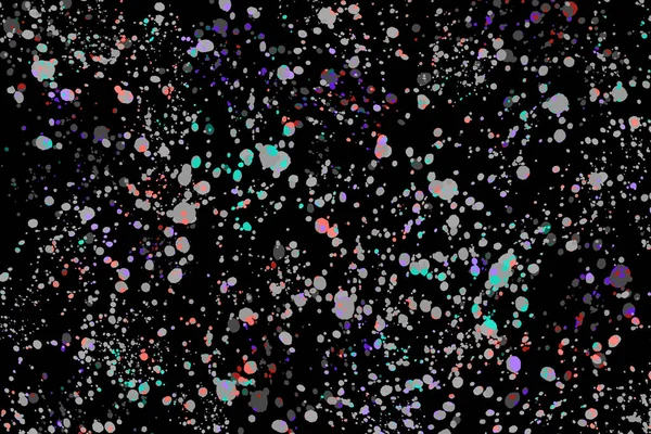 Неоновые Зеленые Фиолетовые Коралловые Случайные Круглые Пятна Краски Монохромном Пятнистом — стоковое фото