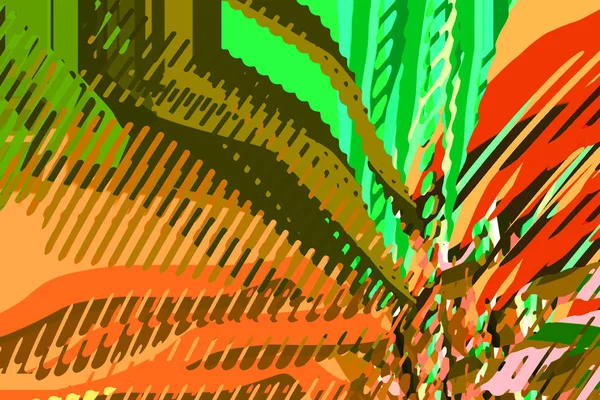 Абстрактний Сучасний Фон Творчі Барвисті Форми Форми Геометричний Малюнок Зелена — стокове фото