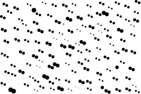 Pois Noirs Aléatoires Sur Fond Blanc Modèle Abstrait Formes Géométriques — Photo