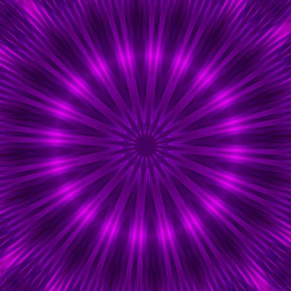 Neon Circle Background Purple Tones Kaleidoscopic Pattern Futuristic Mandala — Stock Photo, Image