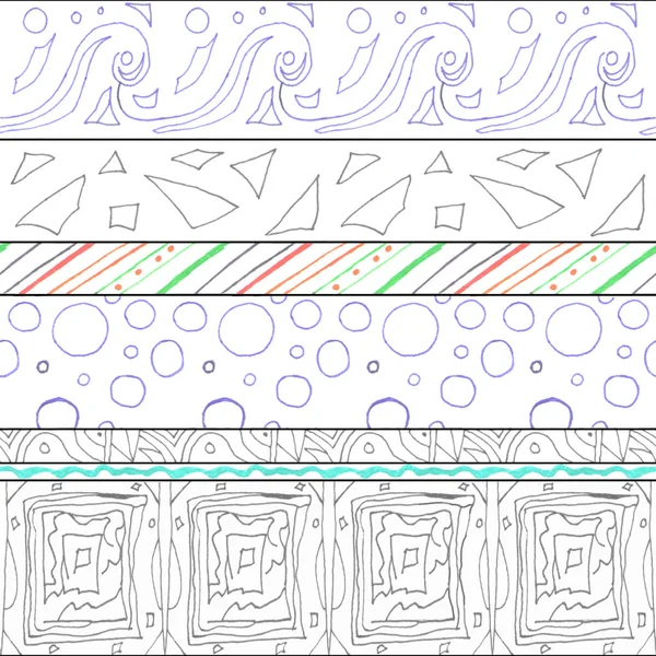 Dalga ve kabarcık ile geometrik seamless modeli.