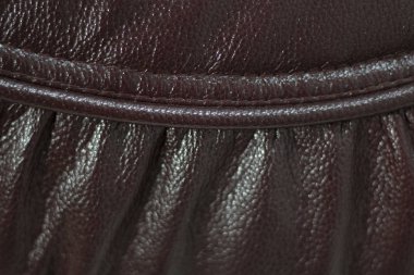 Sorunsuz doku arka plan yakın çekim kahverengi deri düğme detay mobilya kumaş insanlar olmadan