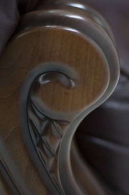 Sorunsuz doku arka plan yakın çekim kahverengi deri düğme detay mobilya kumaş insanlar olmadan