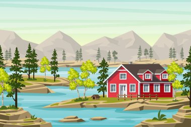 Bulutlar yaz Landsape