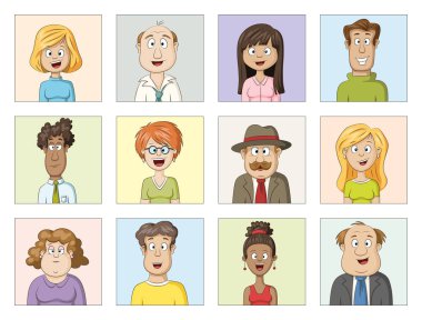 Karakter Avatar koleksiyonu