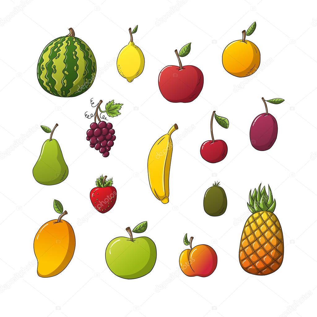 Collection Of Some Different Fruits