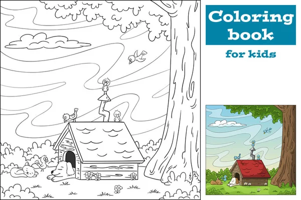 Libro da colorare per bambini — Vettoriale Stock