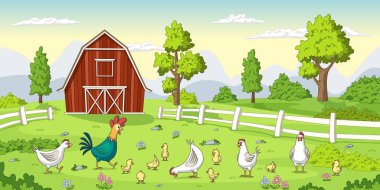 Çiftlikteki tavuklar