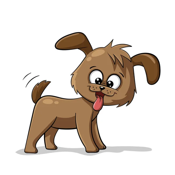 Střih kresleného psa — Stockový vektor
