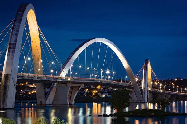 Bridge Blue Hour Long Exposure — Stock Photo, Image