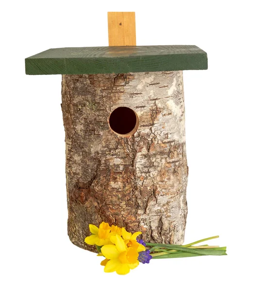 Wild Bird House Tit Nestbox — Stock Photo, Image