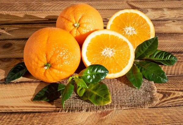 Composición Brillante Con Naranjas Fruta Aire Libre Tiro Sol — Foto de Stock