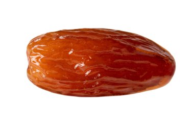 Bir tarihi büyük beyaz izole meyve closeup tarihleri