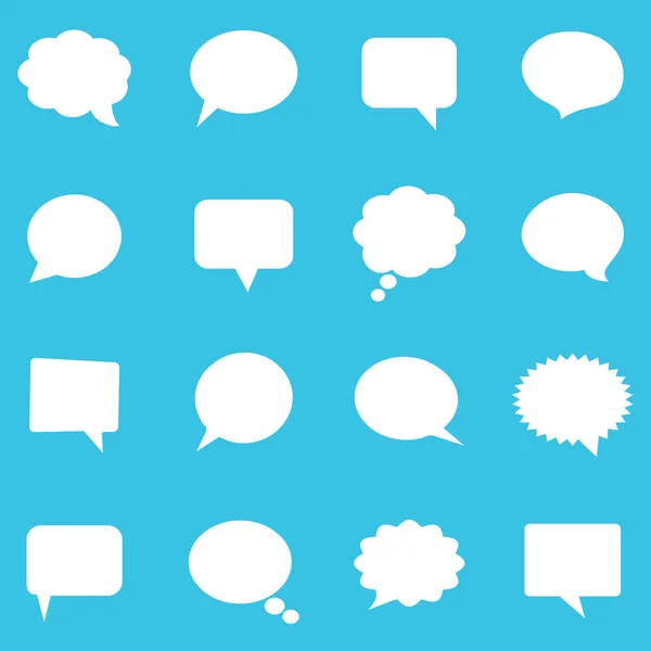 Vector Set Various Bubbles Speech — Stock Vector