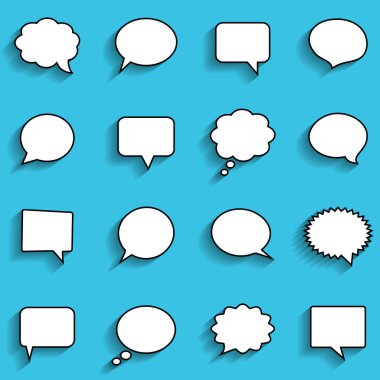 Boş beyaz konuşma kabarcıkları