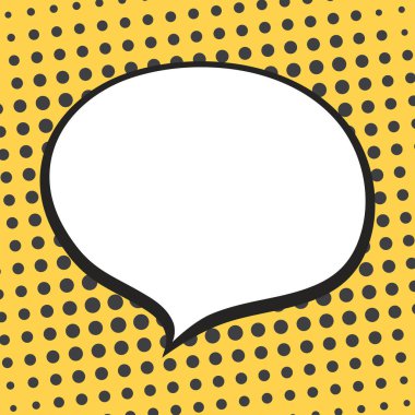 Soyut beyaz konuşma balonu, vektör illüstrasyonu