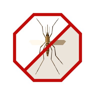 Sivrisinek ile düz geometrik işareti