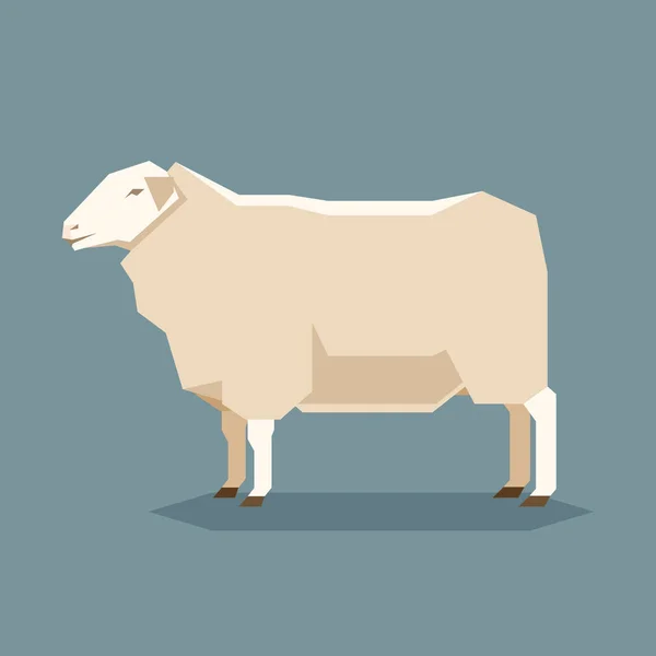 Geometrycznej Wschodu fryzyjskiej owiec — Wektor stockowy