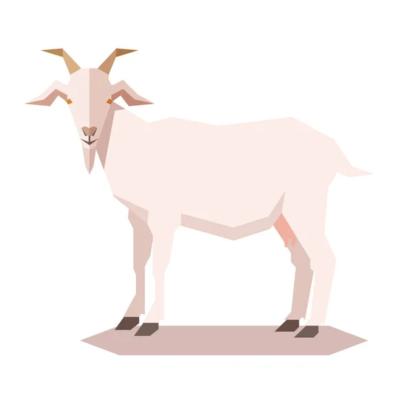 Geometrickém koza — Stockový vektor